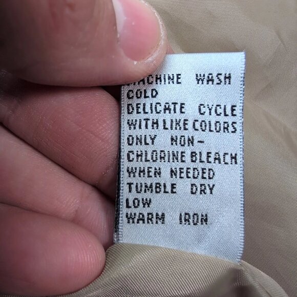 Amanda Smith Trench Coat Womens Size 10 All Weather Khaki Daily Dress Outdoors. - Picture 7 of 8